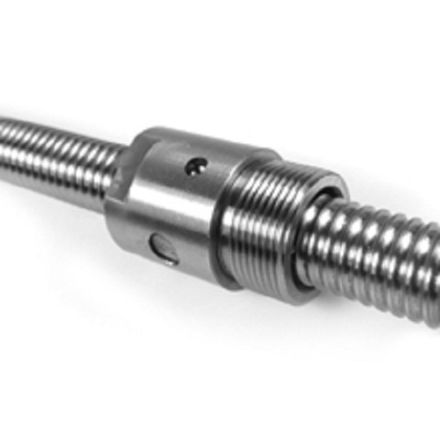 Screw Diameter 12mm Cylindrical Round Ballnut With Thread Ball Screw screw-diameter-12mm-cylindrical-round-ballnut-with-thread-ball-screw